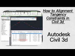 how to Alignment Tangency Constraints in civil 3d #autocadcivil3d #civil3d #architecture