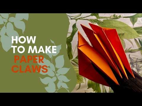 How to Make Origami Paper Claws ✂️🐾 | Easy Step-by-Step Tutorial
