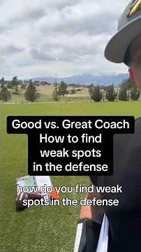 How to find weak spots in the defense like a great coach not just a good one 🔥🏈 #coachd #flag