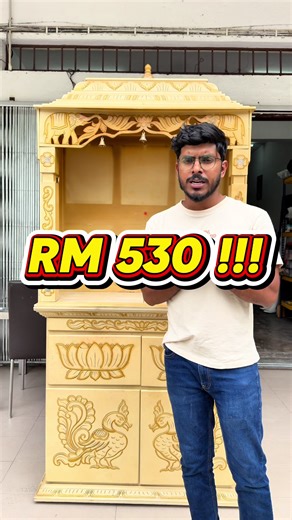 🏡 Indoor Saamy Medai / Prayer Altar 🙏✨ Beautiful carved design with marble base — solid and elegant for your home temple. 📏 Size: 7.5 x 3 x 2 ft 💰 Price: RM530 📞 012-2525906 🔥 First come, first serve! Perfect for home prayer space.