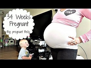 BIG PREGNANT BELLY! - 34 Weeks Pregnant