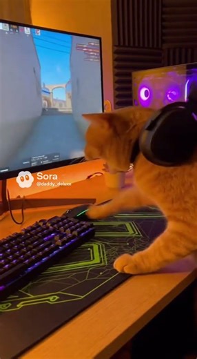 Cat gets made at cod😭 #funny #memes