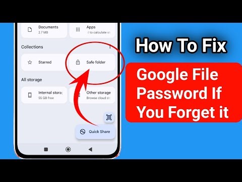 google files safe folder forgot password | Google files safe folder password Recovery