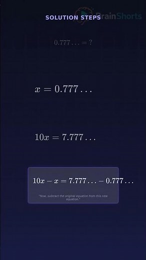Simple Trick to Convert Repeating Decimals to Fractions