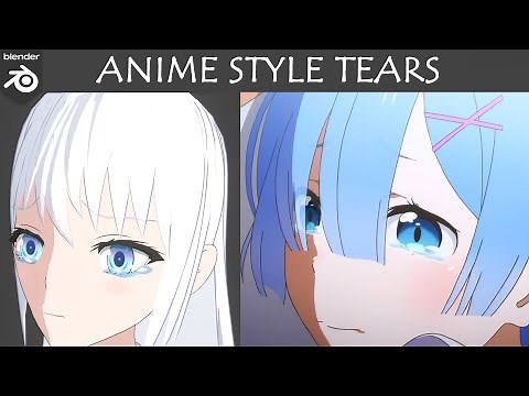 How to make Anime Style Tears in Blender