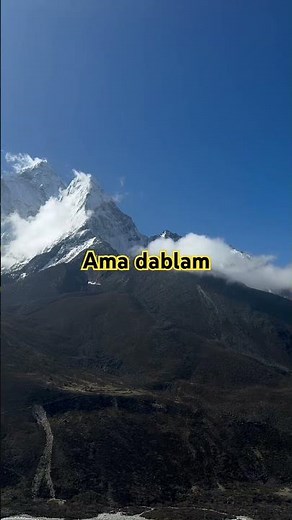 Ama Dablam is a stunning, highly visible 6,812-meter (22,349 ft) mountain in the Himalayas