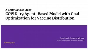 A BARMM Case Study: COVID-19 Agent-Based Model with Goal Optimization for Vaccine Distribution