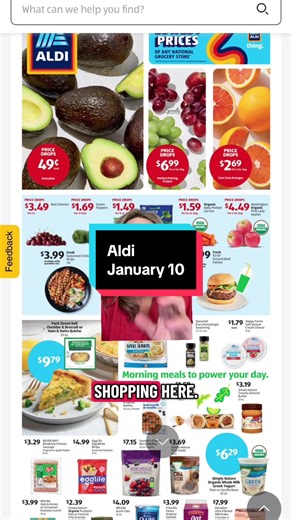 Aldi Weekly Ad January 10-13 Highlights