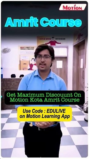 Motion Amrit Course EDULIVE Motion Kota Coupon Code #motionkota #kota #patna #jee #neet #jeebatch