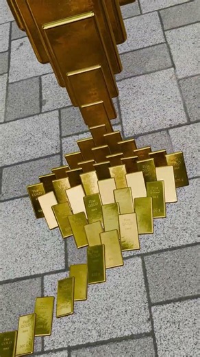 Most Extreme Gold Bar Domino Effect Simulation