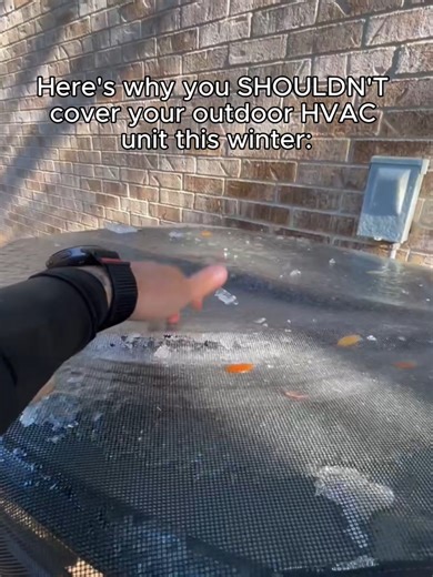 “6 more weeks of winter!” says Punxsutawney Phil! ❄️🌎 Even though temps are warming up this week, you never know what Mother Nature has in store for the remainder of the season…👀🌬️ In the event of another freeze or dropping temperatures, it’s important to keep your outdoor unit uncovered. When it’s covered, it doesn’t allow your condenser to expel excess steam during a defrost cycle, causing the moisture to build up and potentially freeze, as you see in the video. This doesn’t allow your syst