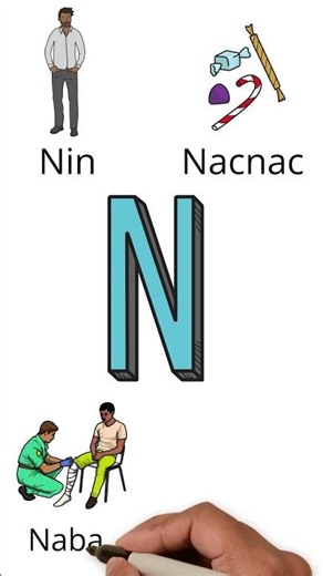 Somali Letters (N) | Barashada Xarfaha Af Soomaaliga (N) #somali #barashadacaruurta #afsoomaali