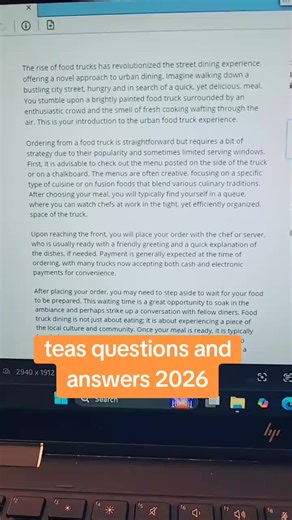 ATI TEAS 7 exam questions and answers get a copy #nursesoftiktok #proctoredexam #atiteastips #atiteas7 #teasexam