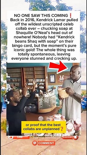 Kendrick Lamar throwing soap at Shaq was the most unexpected 2016 celeb moment
