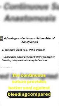 4.10 Secrets of Successful Vascular Surgery! 💪 #VascularAnastomosis
