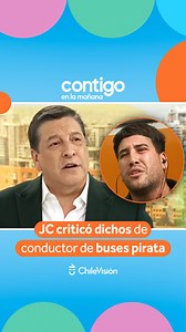 🗣️ “No podemos avalar que ande manejando un bus que transporta gente sin licencia” JC Rodríguez tuvo un tenso cruce con el conductor de buses pirata que llegó a defender su servicio. #ContigoCHV 📲 | Chilevisión