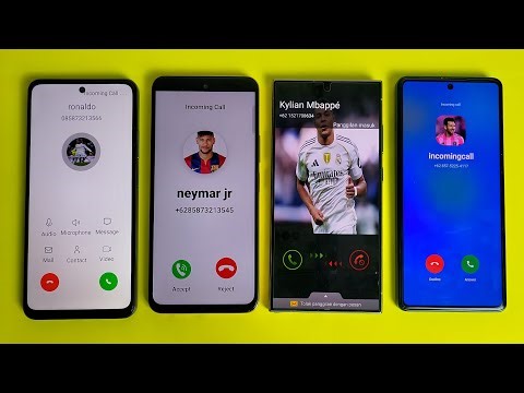 4 Phone dialer incoming call ,realme/vivo/samsung/tecno,ronaldo,messi,mbappe,neymar