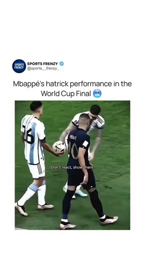 Sports Frenzy on Instagram: "The 2022 World Cup final was supposed to be Lionel Messi’s coronation. Argentina was cruising. The trophy was basically engraved. Then Kylian Mbappé decided to rewrite the script. Trailing 2-0 with the clock bleeding into the 79th minute, France looked finished. Cameras had already started cutting to dejected French fans. Commentators were crafting their Messi legacy narratives. The match fell over. What happened next defied logic. Mbappé buried a penalty. Before Arg