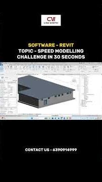 Revit Tutorial | Revit Speed Modeling Challenge in 30 Seconds
