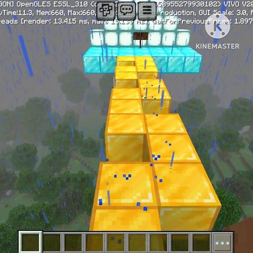 Jumping🔥 on blocks in😱 Minecraft 🟩⬜One wrong jump = GAME OVER 😱