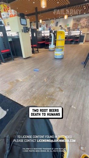 48K views · 121 reactions | Still less attitude than most servers... 浪 藍 #robots #robotrestaurant #foodstagram #foodie #fail | FailArmy | Facebook