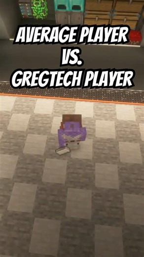 Average Minecraft Player vs. Gregtech Player