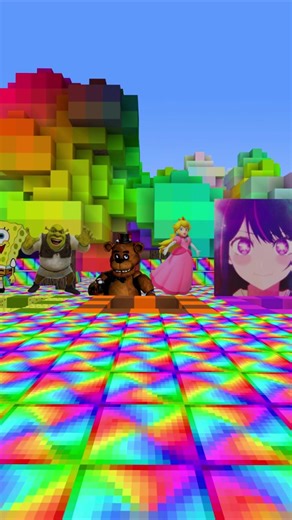 SpongeBob, Shrek, Freddy FazBear and Princess Peach in an Unexpected Crossover | Minecraft TikTok