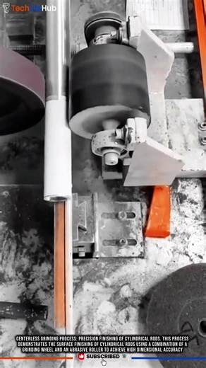 Innovation Centerless Grinding Process: Precision Finishing of Cylindrical Rods #tech