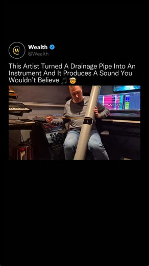 Wealth | At first glance it looks like construction material, until the sound makes you stop and question everything you’re hearing. 🎧🧠 A single... | Instagram