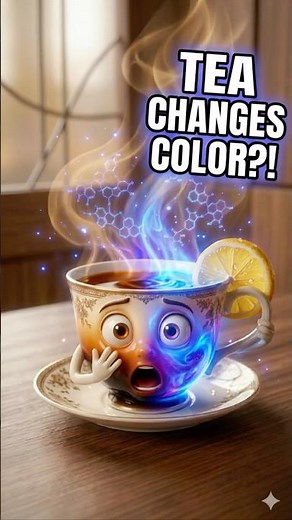 Why Tea Changes Color With Lemon! 🍵
