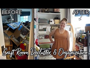 MASSIVE CRAFT ROOM DECLUTTER & ORGANIZATION | HOW I AM ORGANIZING OUR CRAFT ROOM !!!