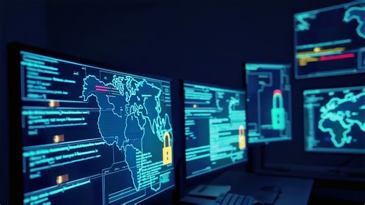 Cyber, Security, Digital. Free Stock Video