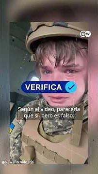 DW Verifica si el vídeo viral del soldado ucraniano llorando porque lo llevan a la guerra es real