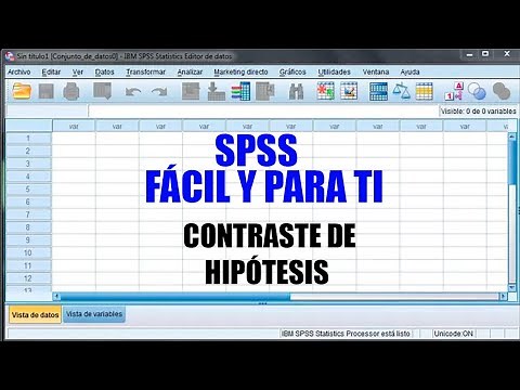 CONTRASTE DE HIPOTESIS CON EL SPSS