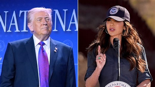 Trump praises Noem, rejects possibility of firing her