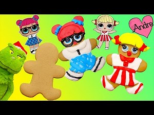 El Grinch ayuda a decorar muñecas L.O.L. en galletas | Juego imaginativo