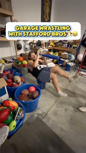 Is the garage Wrestleable? 🤼‍♂️😂 staffords poor kids #sports #funny #wrestling #wwe #game