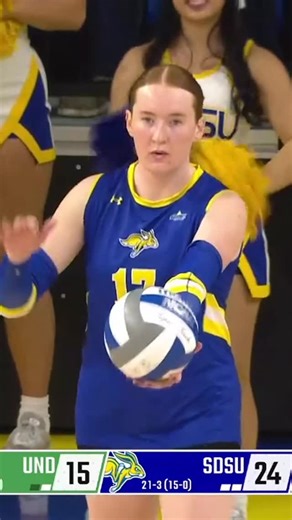 The point that secured that 16-0 record 🤩 📺(SLN) @midco.sports #ReachTheSummit x #SummitVB | The Summit League