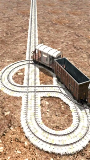 Extreme Crazy Train Drift On Dangerous Tracks 😱🔥 Funny BeamNG.Drive simulator #shorts