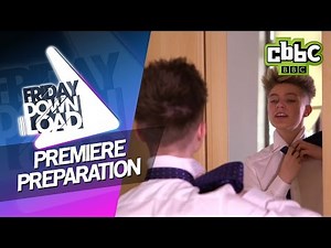 The Friday Download gang getting ready for the Up All Night premiere!