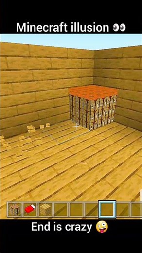 Minecraft illusion 👀 #shorts #Minecraft