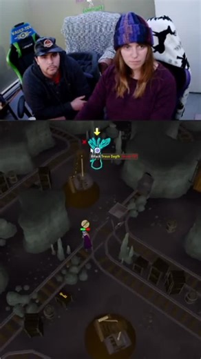 PEWGamers on Instagram: "Haunted Mine Boss Fight; Worch giving Pawsitive support while fighting the big guy! #gamercouple #streamercouple #osrs #twitchclips #dogcam"
