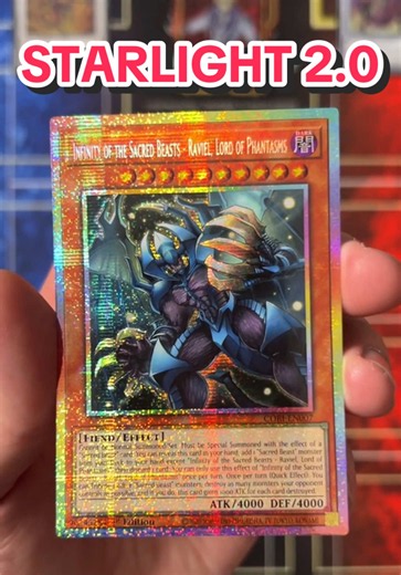 Yu-Gi-Oh!’s Starlight Rarity just changed forever with the release of Chaos Origins. From this point onwards, any Starlight rares pulled will look like the new Starlight Rare 2.0. What do we think, better or worse? 🤔 #yugioh #tcg #news