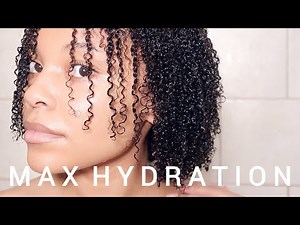 MAXIMUM HYDRATION METHOD ON NATURAL HAIR | My hair has NEVER been this defined 😳