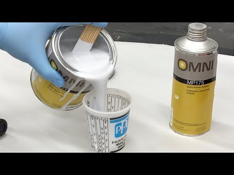 Mixing and Spraying White Omni Epoxy Primer (Catalyzed)