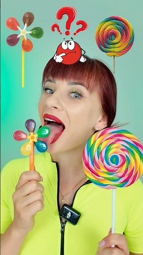 ASMR Real Giant Lollipop VS Spinner Lollipop #challenge