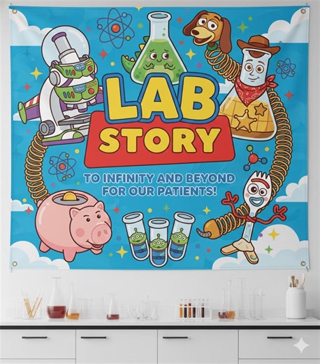 Lab Week 2026 Clinic Wall Tapestry Banner/medical Lab Tech Clinic/lab Week Banner/medical Assistant Barb/group Team MLS MLT Scientist OHZF07 - Etsy