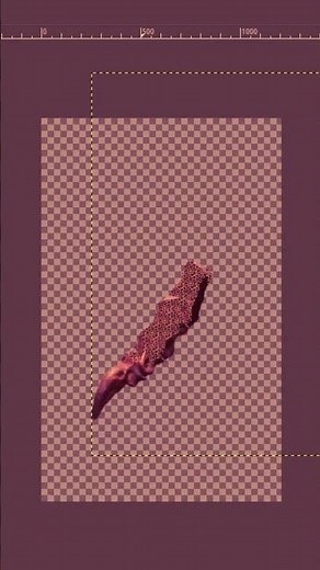 Applying a Leopard Texture to a Dinosaur Foot In GIMP In 9 Seconds #gimptutorial #dinosaurart