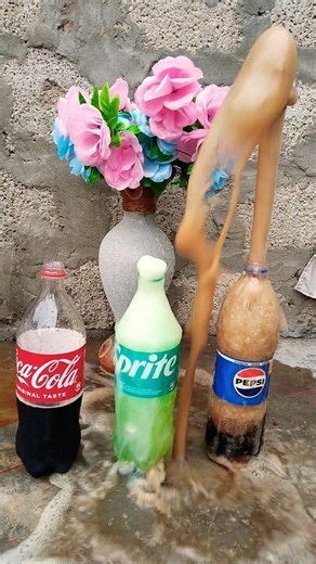 coca-cola vs sprite vs Pepsi with mentos#shorts