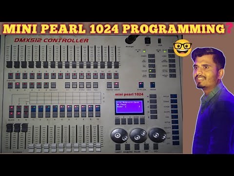 Mini Pearl 1024 Programming// Moving Lighting Design// Dmx 512 full training live
